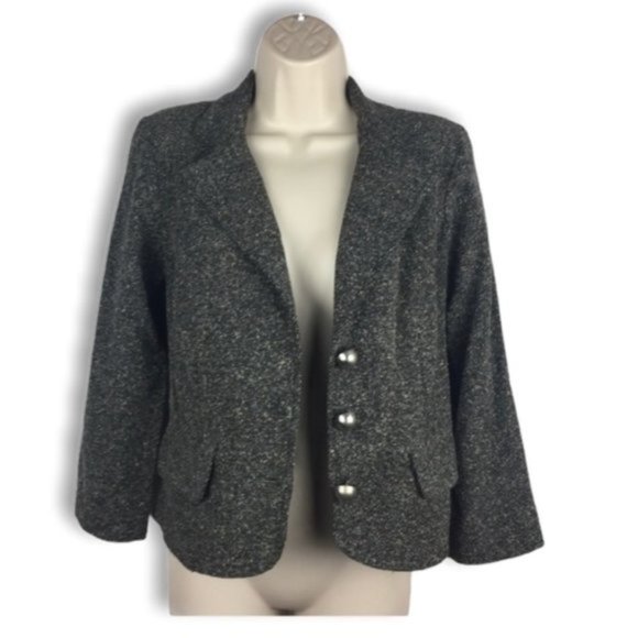 XOXO Gray Tweed Blazer Jacket - Picture 1 of 5